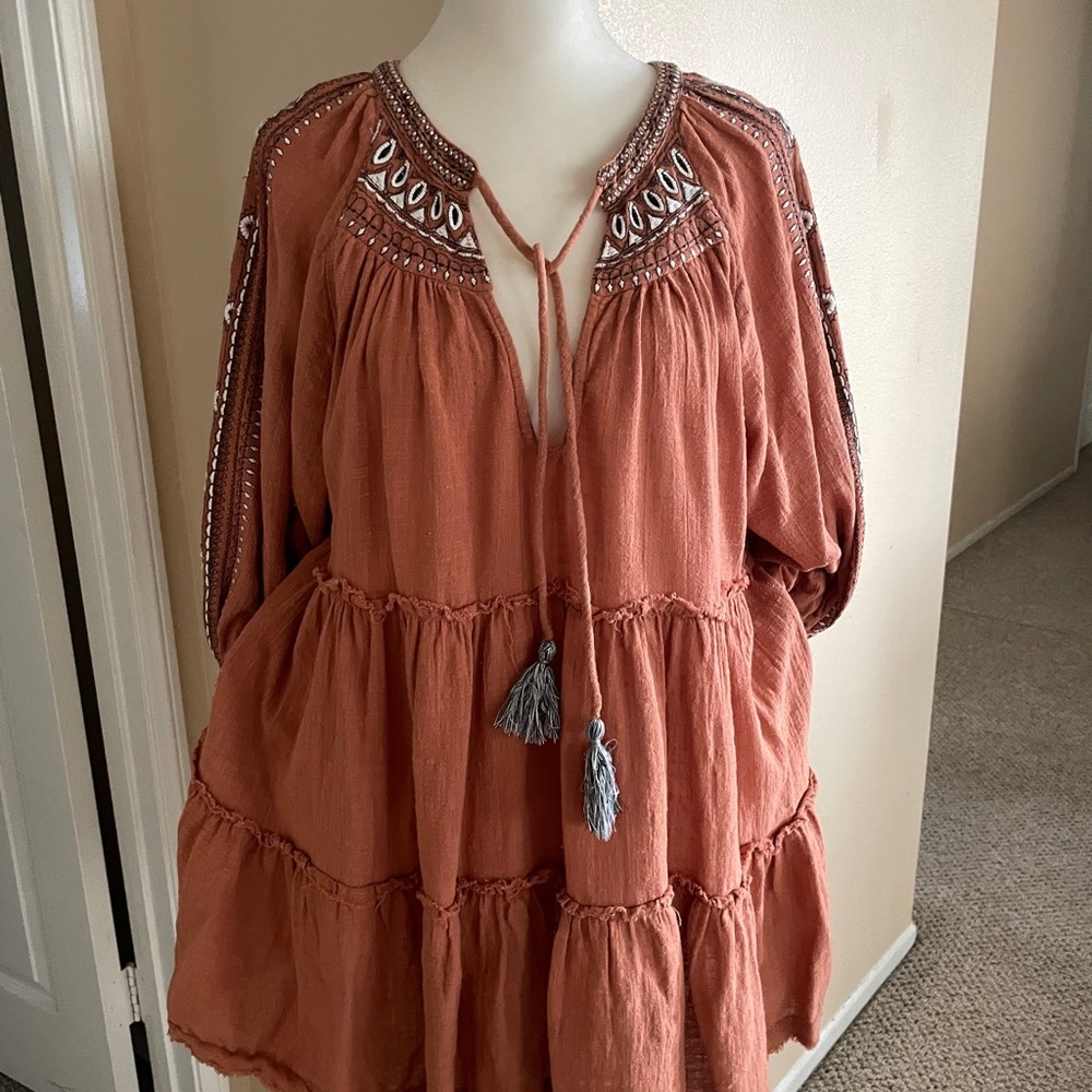 FREE PEOPLE BOHO MINI DRESS